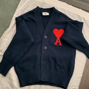 AMI navy blue cardigan for sale
